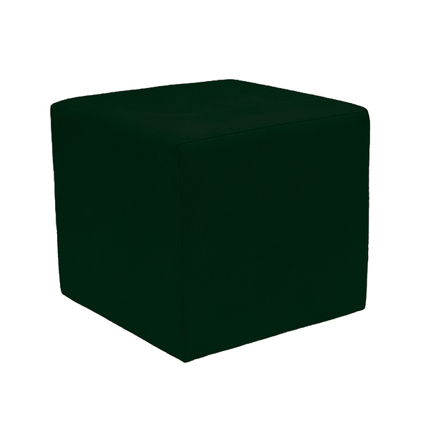 Puff Quadrado Para Sala E Quarto Suede Verde - Jylcrom