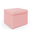 Puff Quasar / A-044 Couro Rosa Bebê