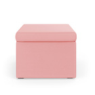 Puff Quasar / A-044 Couro Rosa Bebê