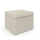 Puff Quasar / Couro Artificial Bege