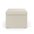 Puff Quasar / Couro Artificial Bege