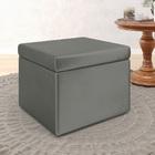 Puff Quasar / N-023 Veludo Cinza Claro