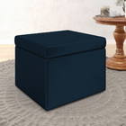 Puff Quasar / N-025 Veludo Azul Marinho