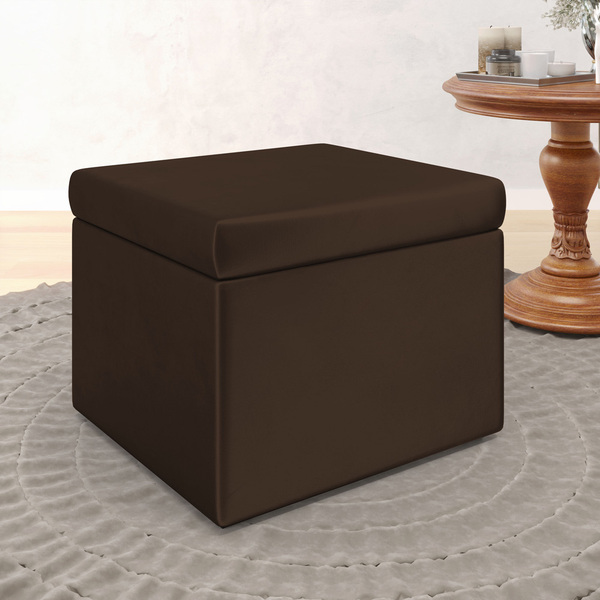 Puff Quasar / N-027 Veludo Marrom Chocolate