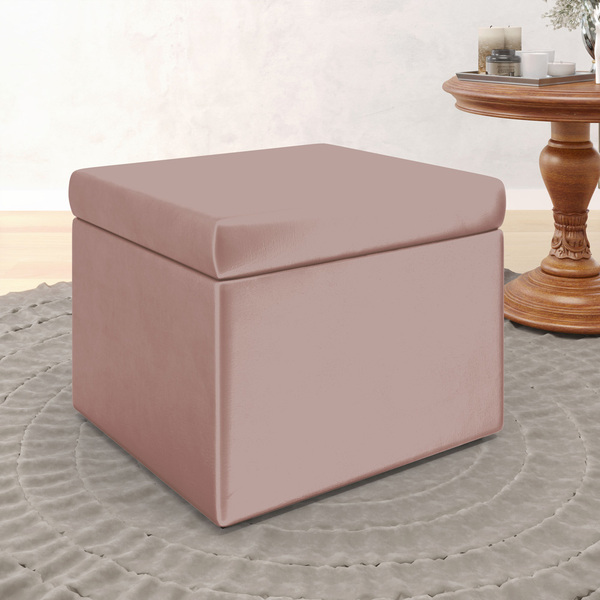 Puff Quasar / N-031 Veludo Rosê Claro