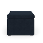 Puff Quasar Para Sala De Estar Sued Azul Marinho Aradecor