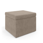 Puff Quasar Para Sala De Estar Sued Capuccino Aradecor