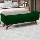 Puff Recamier 140 Cm Pes Madeira Leville Veludo Peer