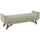 Puff Recamier 140 Cm Pes Madeira Leville Veludo Peer