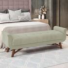 Puff Recamier 160 Cm Pes Madeira Leville Veludo Peer