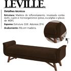 Puff Recamier 160 Cm Pes Madeira Leville Veludo Peer