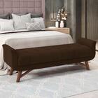 Puff Recamier 160 Cm Pes Madeira Leville Veludo Peer