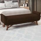 Puff Recamier 160 Cm Pes Madeira Leville Veludo Peer