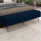 Puff Recamier 163 Cm Pes Metal Baid Veludo Peer