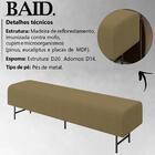 Puff Recamier 163 Cm Pes Metal Baid Veludo Peer