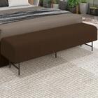 Puff Recamier 163 Cm Pes Metal Baid Veludo Peer