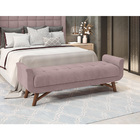 Puff Recamier 195cm Andros Veludo Rosê - Sallar Home