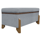 Puff Recamier Baú Para Sala Quarto Cama Solteiro 100 Cm Versa