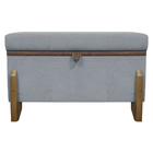 Puff Recamier Baú Para Sala Quarto Cama Solteiro 50 Cm Versal