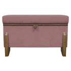 Puff Recamier Baú Para Sala Quarto Cama Solteiro 50 Cm Versal