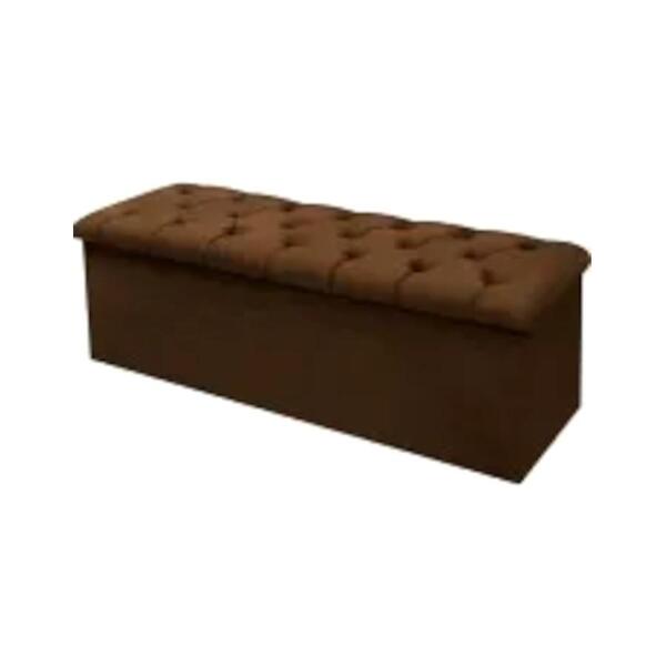 Puff Recamier Baú Pé De Cama Solteiro 90cm