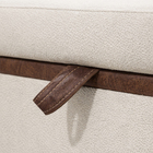 Puff Recamier Baú Versallies 150 cm Para Sala Quarto Pé De Ca