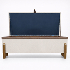 Puff Recamier Baú Versallies 150 cm Para Sala Quarto Pé De Ca