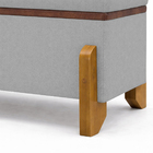 Puff Recamier Baú Versallies 150 cm Para Sala Quarto Pé De Ca