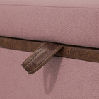 Puff Recamier Baú Versallies 150 cm Para Sala Quarto Pé De Ca