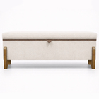 Puff Recamier Baú Versallies 200 cm Para Sala Quarto Pé De Ca