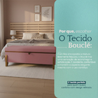 Puff Recamier Baú Versallies 200 cm Para Sala Quarto Pé De Ca