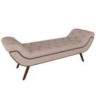 Puff Recamier Calçadeira 160cm Pés Palito Madeira Vêneto P02