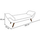 Puff Recamier Calçadeira 160cm Pés Palito Madeira Vêneto P02