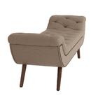 Puff Recamier Calçadeira 195cm Pés Palito Madeira Vêneto P02