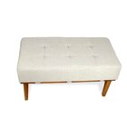 Puff Recamier Compacto Lounge Sala E Quarto Em Linho 80x40 Be
