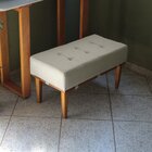Puff Recamier Compacto Lounge Sala E Quarto Em Linho 80x40 Be