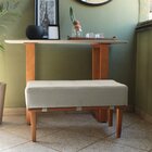 Puff Recamier Compacto Lounge Sala E Quarto Em Linho 80x40 Be