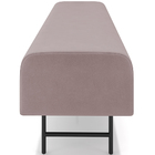 Puff Recamier Decorativo Com Pés Industrial 140cm Novara P05