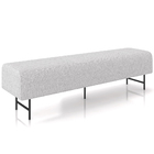 Puff Recamier Decorativo Com Pés Industrial 140cm Novara P05