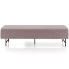 Puff Recamier Decorativo Com Pés Industrial 160cm Novara P05