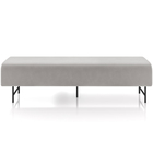 Puff Recamier Decorativo Com Pés Industrial 160cm Novara P05