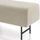 Puff Recamier Decorativo Com Pés Industrial 160cm Novara P05