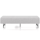 Puff Recamier Decorativo Com Pés Industrial 160cm Novara P05