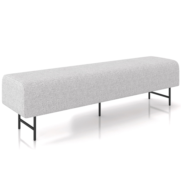 Puff Recamier Decorativo Com Pés Industrial 195cm Novara P05