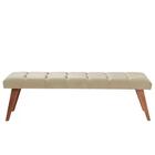 Puff Recamier Dominic Veludo Bege