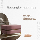 Puff Recamier Kodama 100 cm Para Sala Quarto Pé De Cama Hall