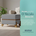 Puff Recamier Kodama 50 cm Para Sala Quarto Pé De Cama Hall D