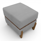 Puff Recamier Kodama 50 cm Para Sala Quarto Pé De Cama Hall D