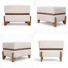 Puff Recamier Kodama 50 cm Para Sala Quarto Pé De Cama Hall D