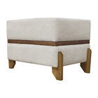 Puff Recamier Kodama Para Sala Quarto Cama De Solteiro 50 Cm